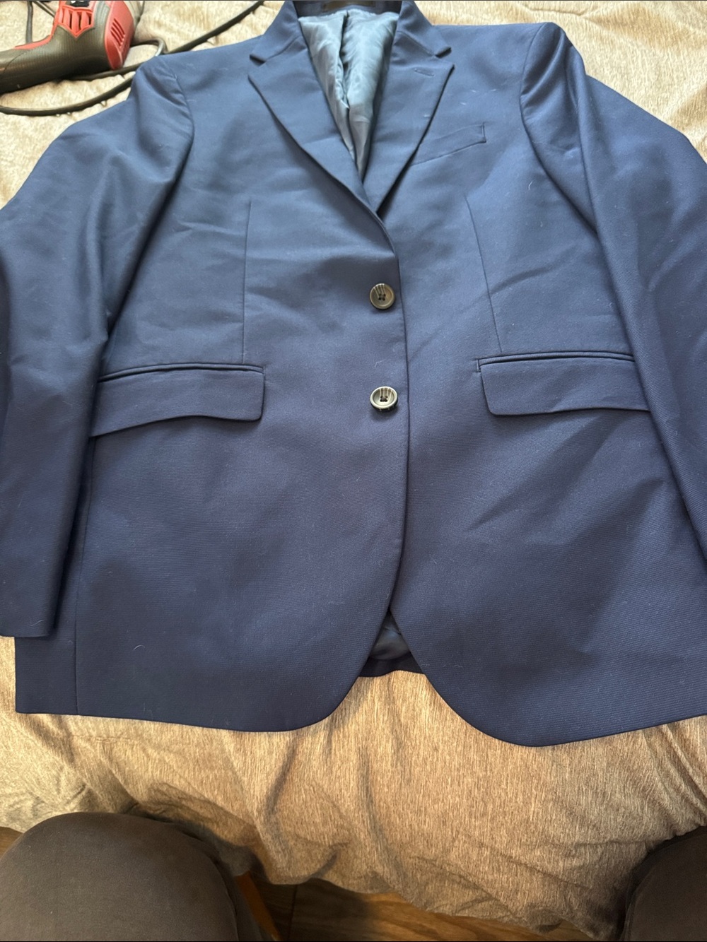 Kenneth Cole Reaction Navy Two-Button Sport Coat